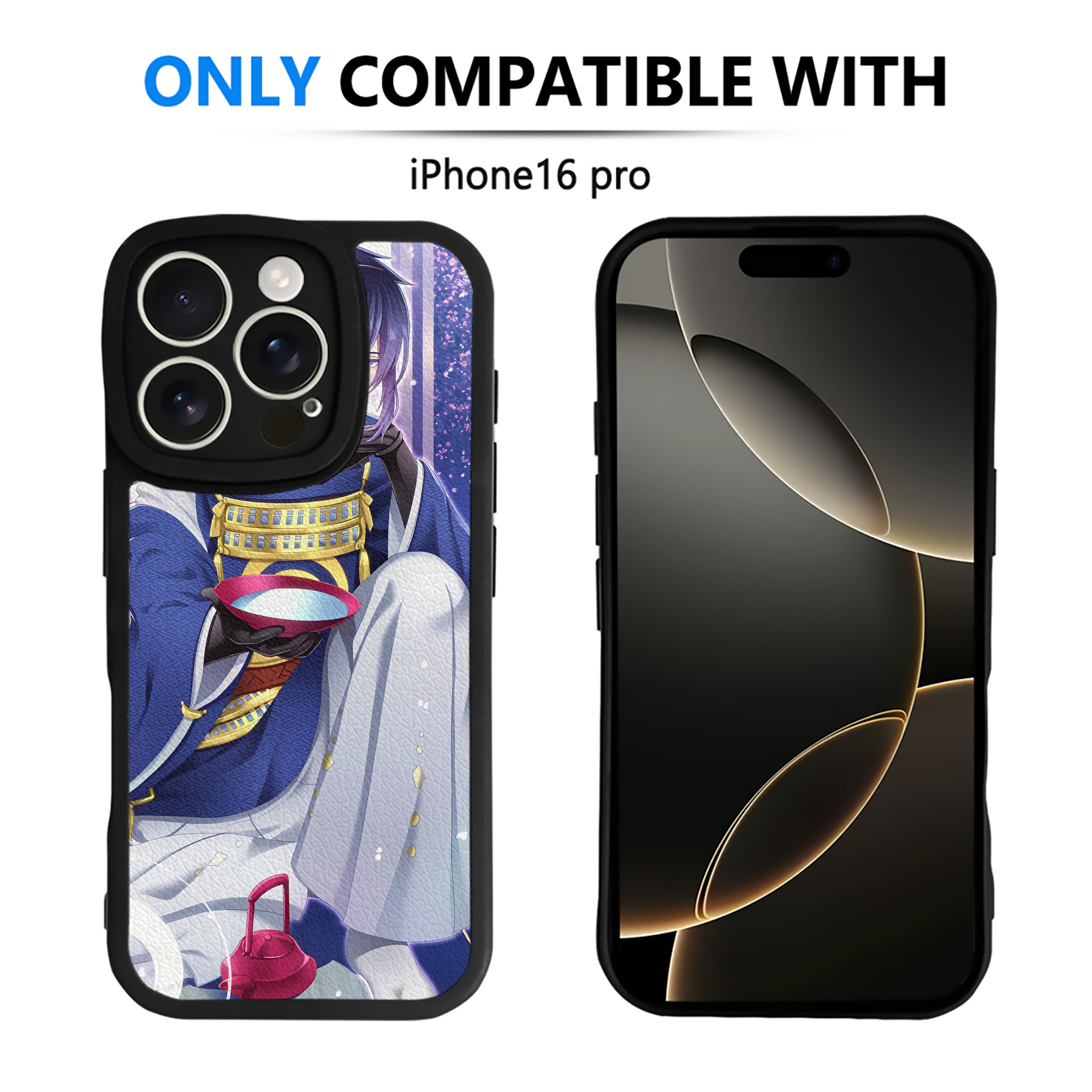 （画像用） 刀剣乱舞 Touken Ranbu 【iPhone 16シリーズ対応】シリコンスマホケース（レザー調） 材質：シリコン